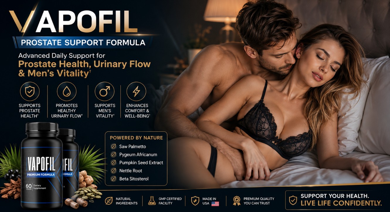 Vapofil prostate support formula banner