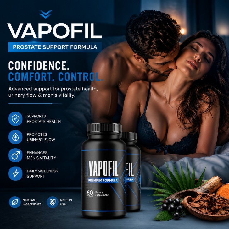 Vapofil prostate support formula lifestyle banner